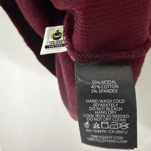 Obey Clothing Universe Women’s Small Mock Neck Logo Ribbed Mini Bodycon Dress - Picture 5 of 5